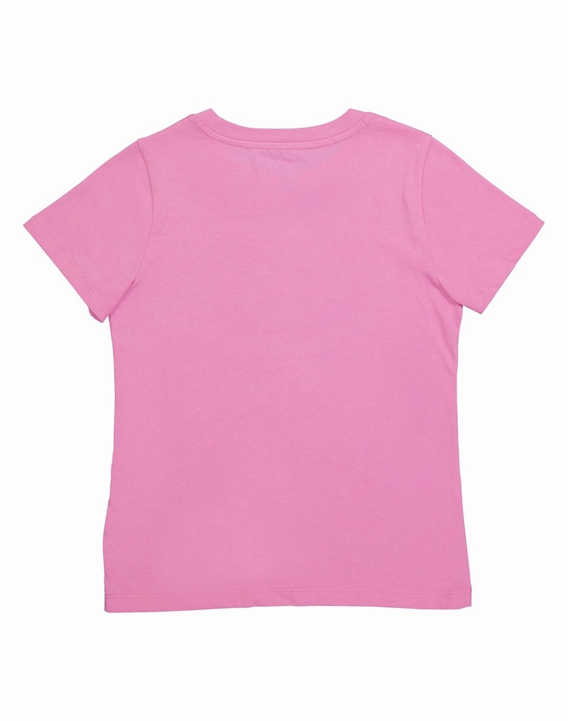 Girls' Champio Crew T Shirts Pink | U9ZM92