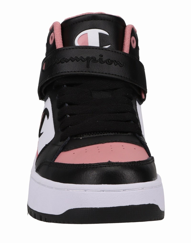 Girls' Champio Drome Hi CB Sneakers Black | U1TV14