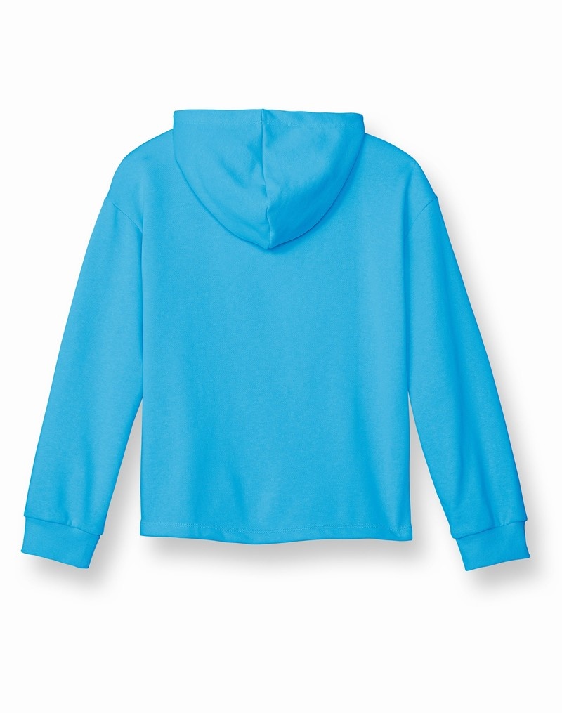 Girls' Champio French Terry Hoodie Blue | I5EF49