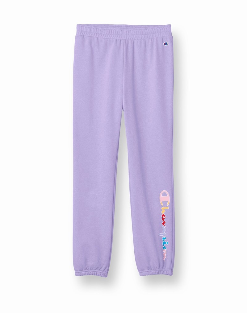 Girls\' Champio French Terry Joggers Lavender | R8OF53