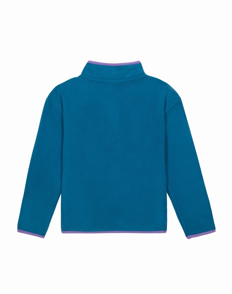 Girls' Champio Micro Fleece Quarter-Zip Pullover Turquoise | C2ME02