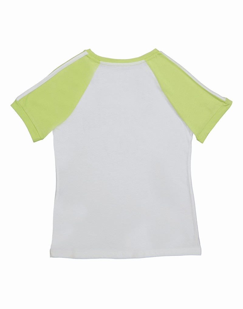 Girls' Champio Raglan Short-Sleeve T Shirts White | Z4LT20