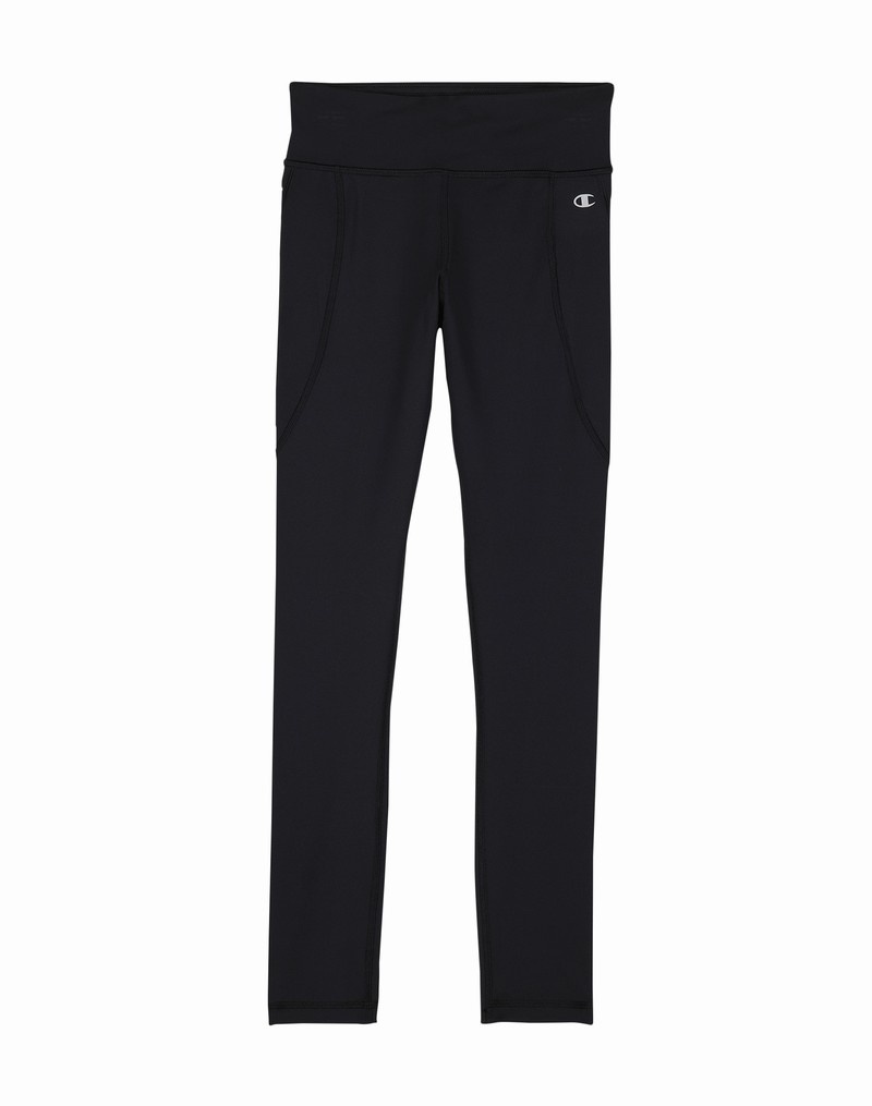 Girls\' Champio Sport 7/8 Tight Black | E0UN91