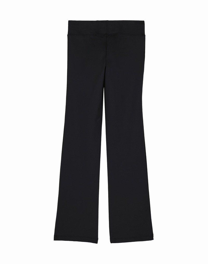 Girls' Champio Sport Flare Pants Black | M1JH38