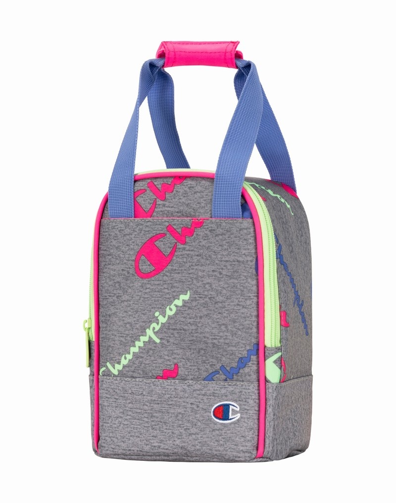 Girls\' Champio Youthquake Kit Lunch Bags Grey | V6YB05