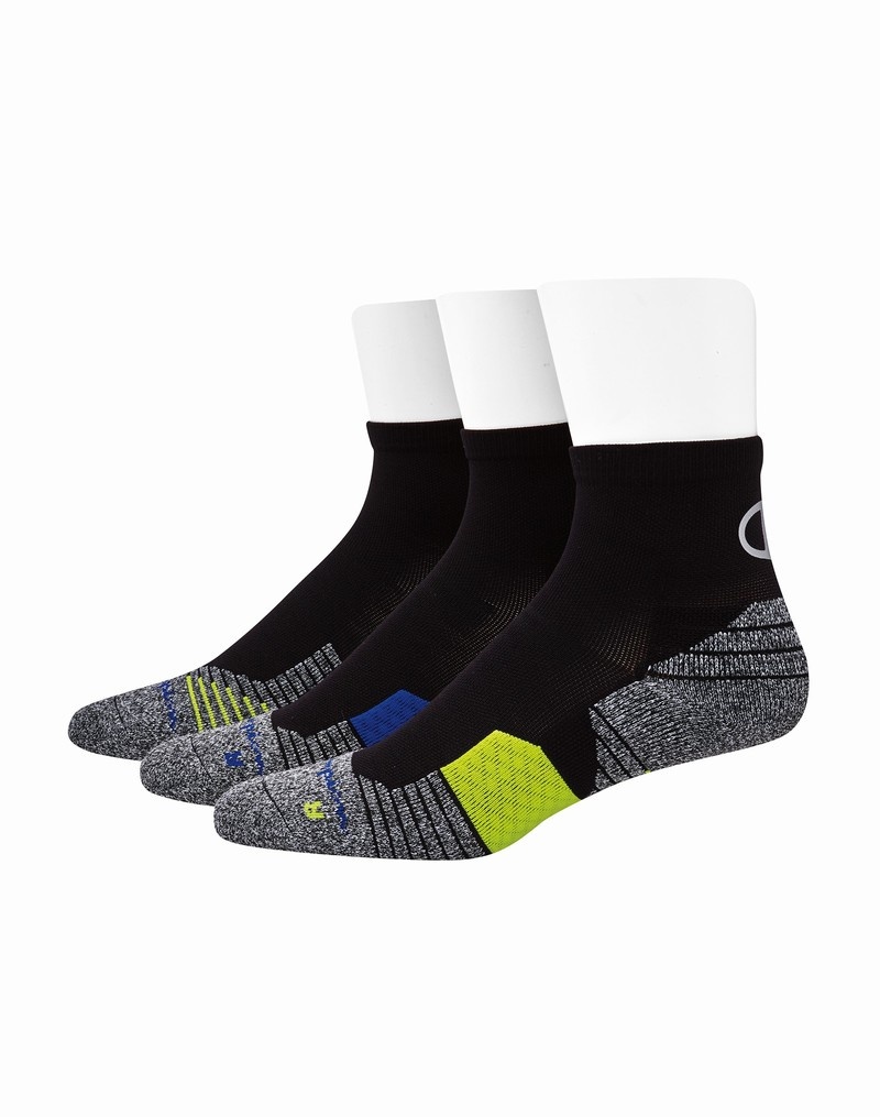 Men\'s Champio Ankle Socks Black | J5NL67