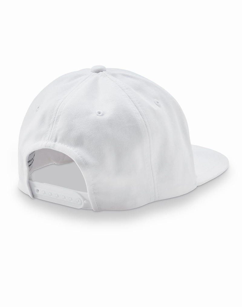 Men's Champio BB Snapback Caps White | H1EH76