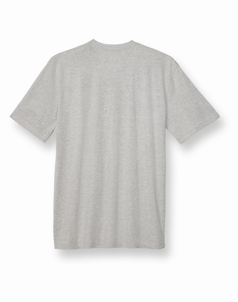 Men's Champio Big & Tall Classic T Shirts Grey | F4KO91