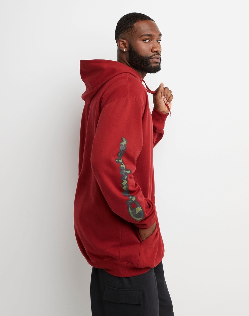 Men's Champio Big & Tall Fleece Hoodie Red | P3IA93