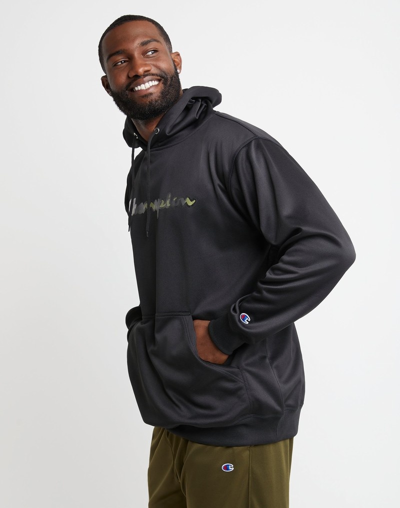 Men's Champio Big & Tall Game Day Hoodie Black | Z9RR15