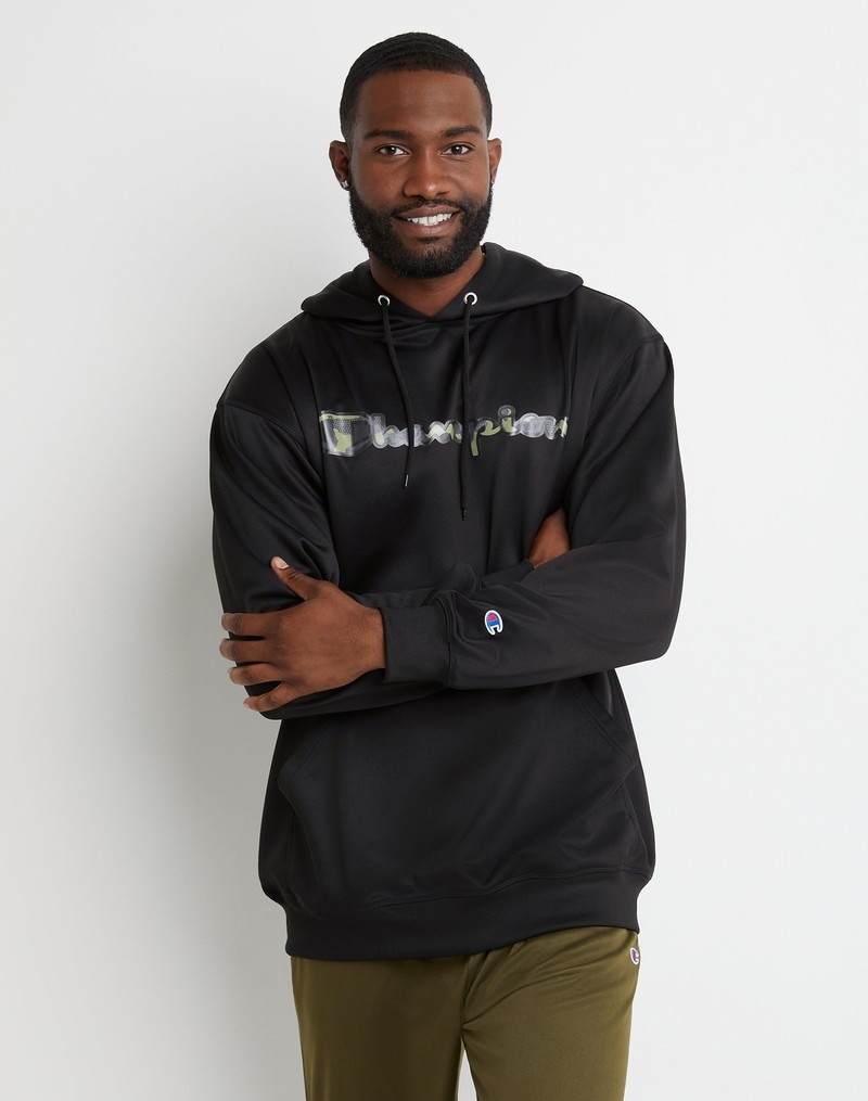 Men's Champio Big & Tall Game Day Hoodie Black | Z9RR15