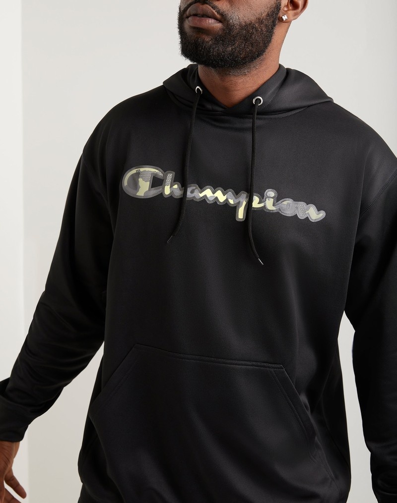 Men's Champio Big & Tall Game Day Hoodie Black | Z9RR15