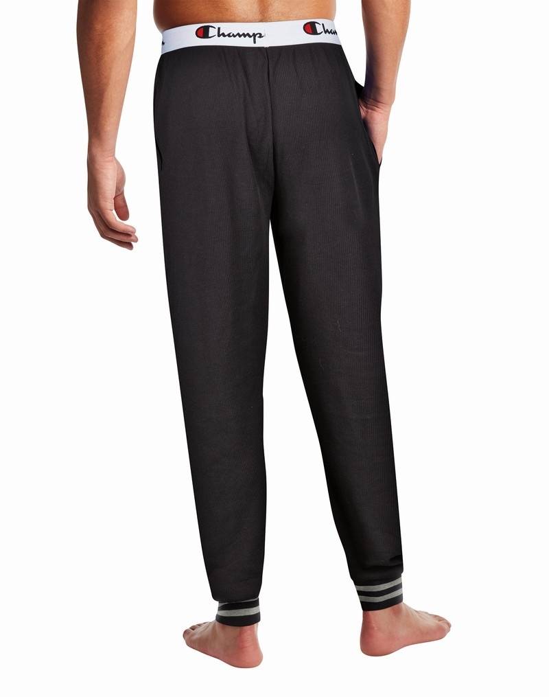 Men's Champio C-Life Sleep Pants Black | M9IU46