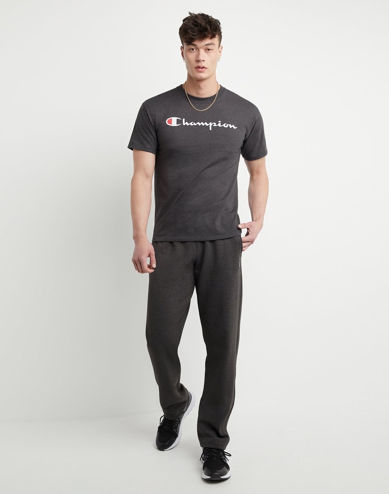 Men's Champio Classic T Shirts Grey | V6AV50