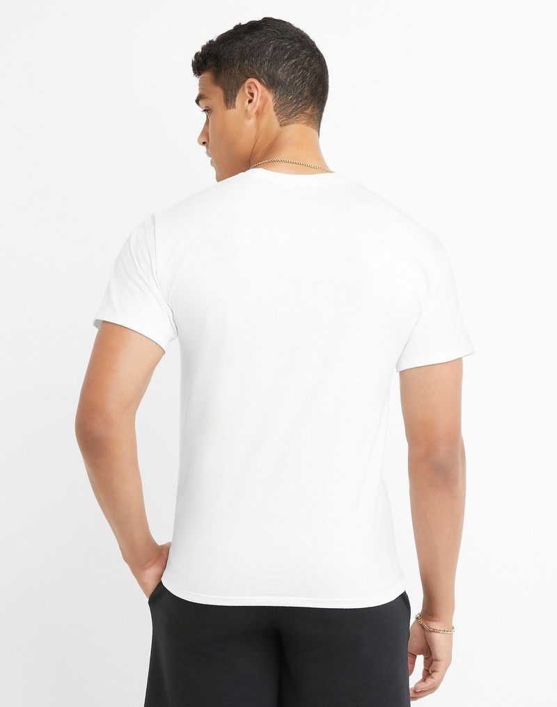 Men's Champio Classic T Shirts White | T3GV45