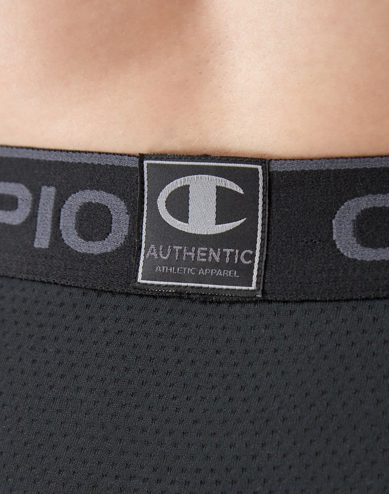 Men's Champio Compression with Total Support Pouch Shorts Black | A1VO63