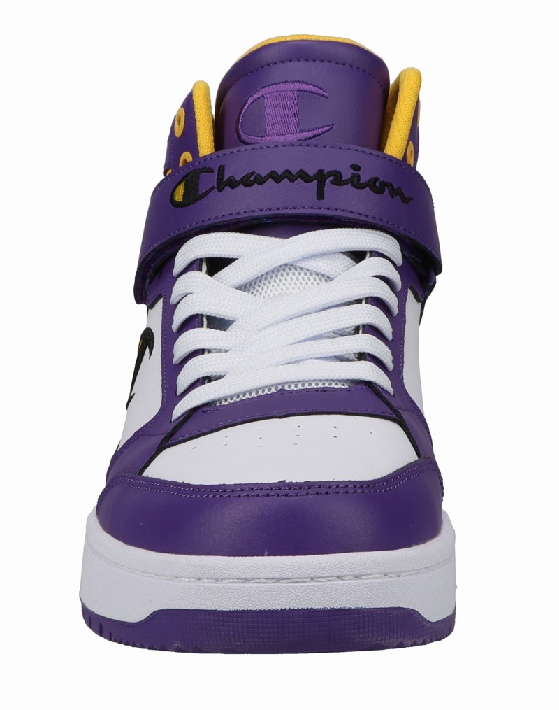 Men's Champio Drome Hi CB Sneakers Purple | W3OV85