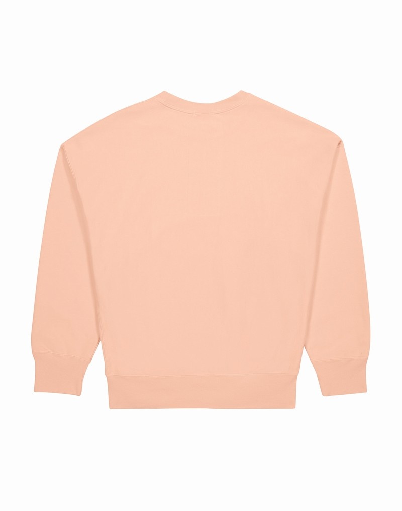 Men's Champio Eco Future Reverse Weave Crewneck Sweatshirts Pink | T7IM85