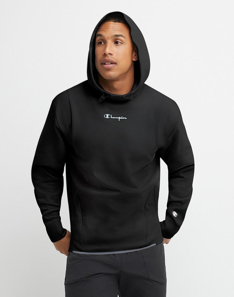 Men\'s Champio Flex Hoodie Black | A7KR71