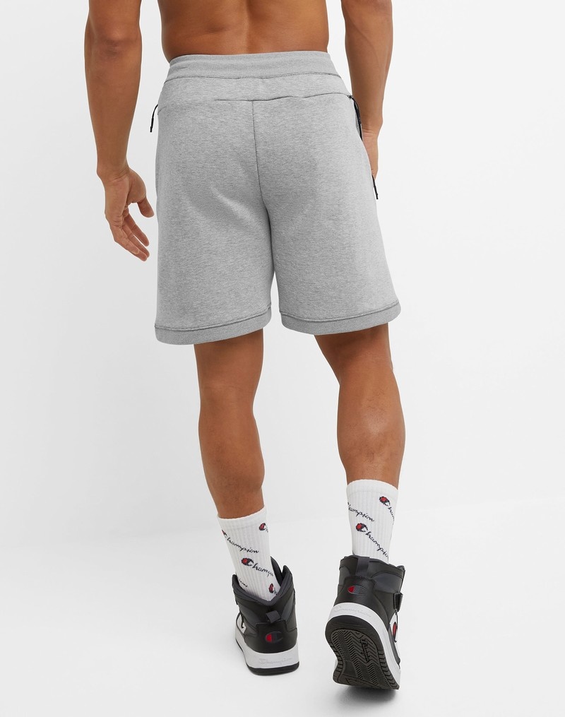 Men's Champio Flex Shorts Grey | Z9VA53