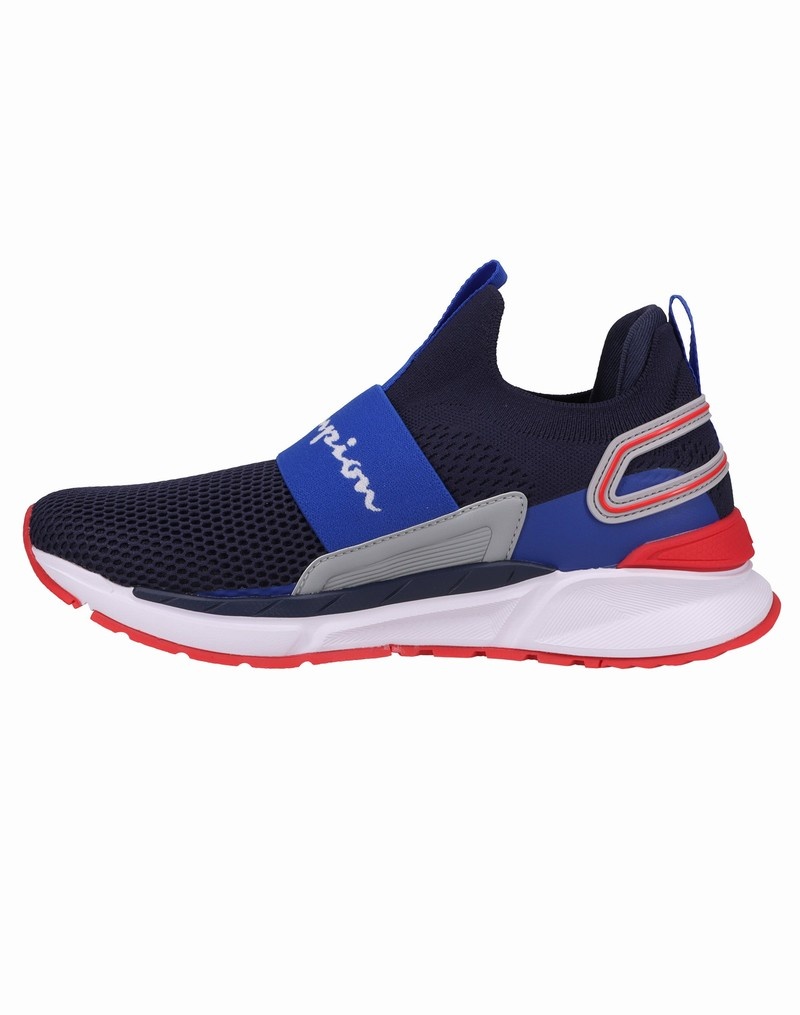 Men's Champio Flexer Wiz Sneakers Navy | T3TB57