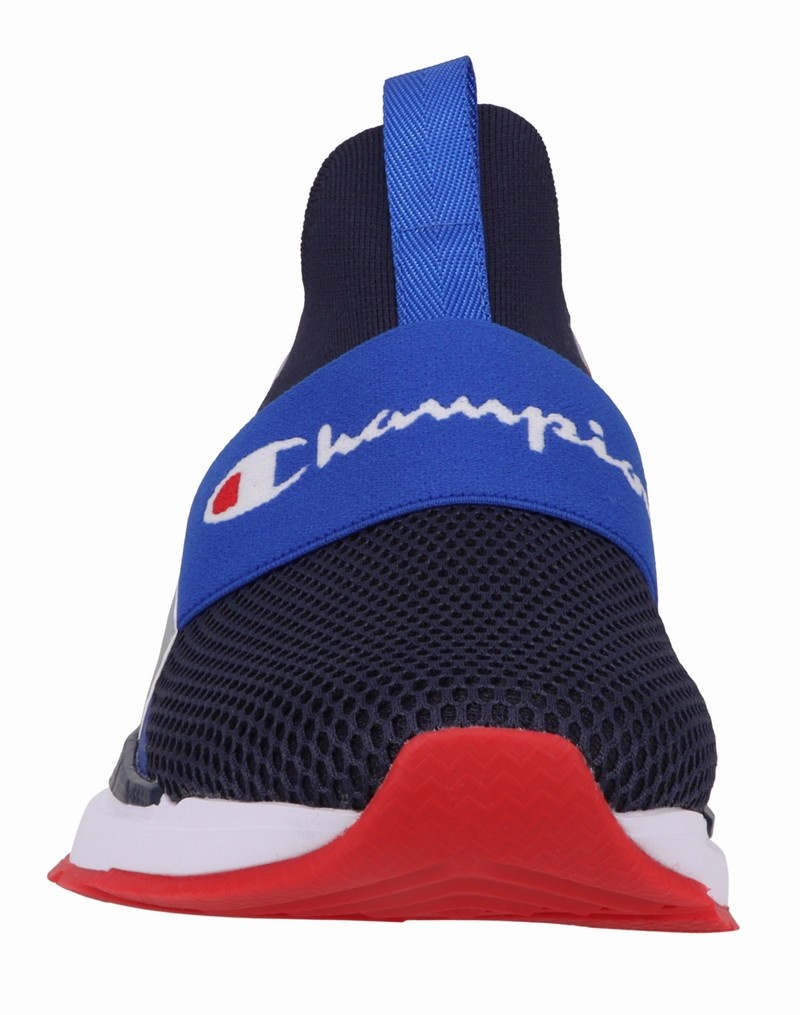 Men's Champio Flexer Wiz Sneakers Navy | T3TB57