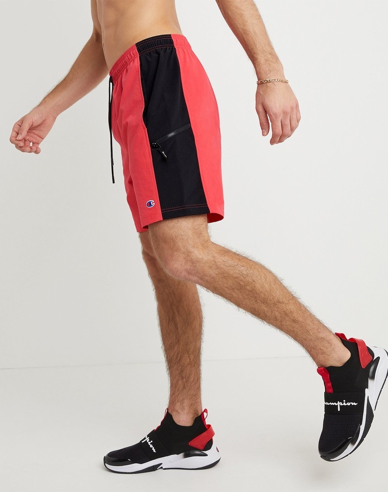 Men's Champio Hybrid Shorts Pink | U8LT96