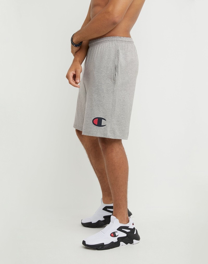 Men's Champio Lightweight Lounge Shorts Grey | P1EV72