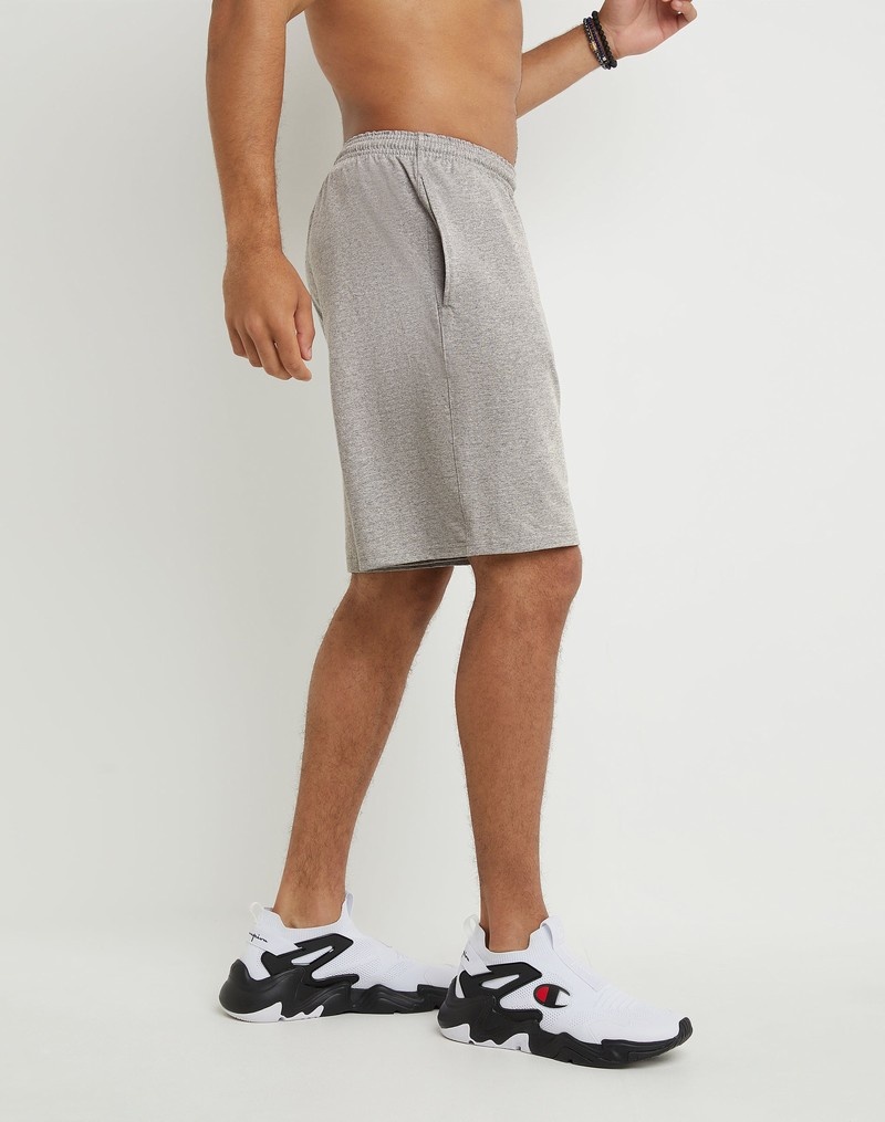 Men's Champio Lightweight Lounge Shorts Grey | P1EV72