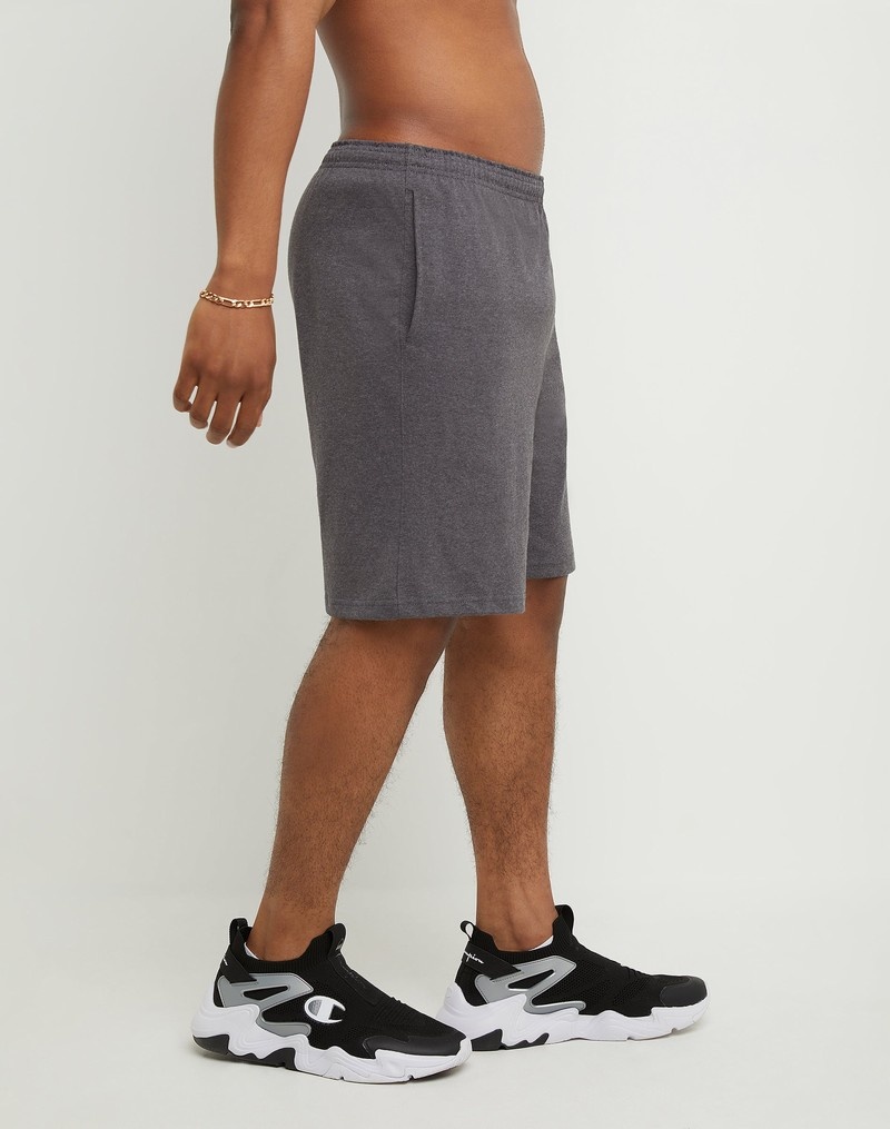 Men's Champio Lightweight Lounge Shorts Grey | T9RX78