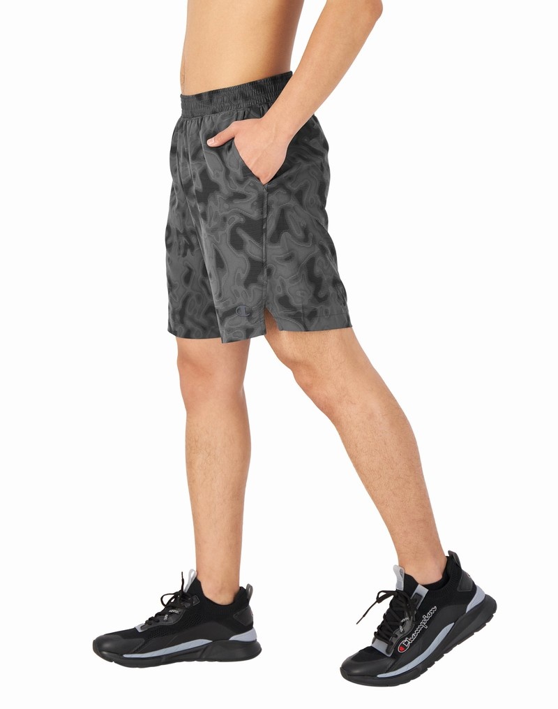 Men's Champio MVP Athletic Shorts Grey | J3PQ89