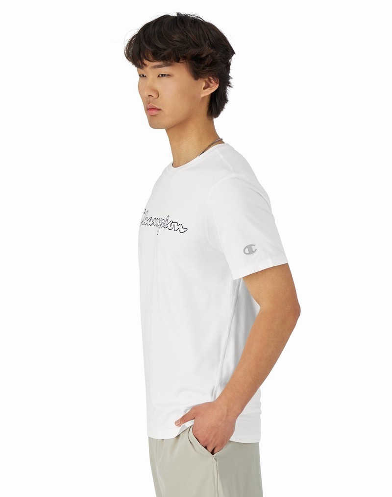 Men's Champio MVP T Shirts White | P4NX44