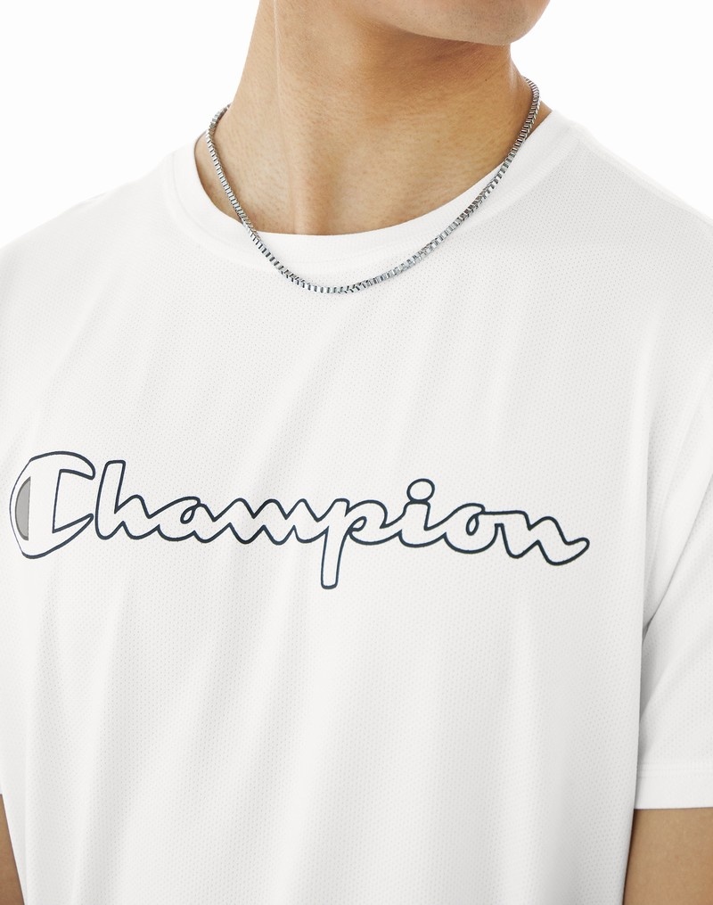 Men's Champio MVP T Shirts White | P4NX44