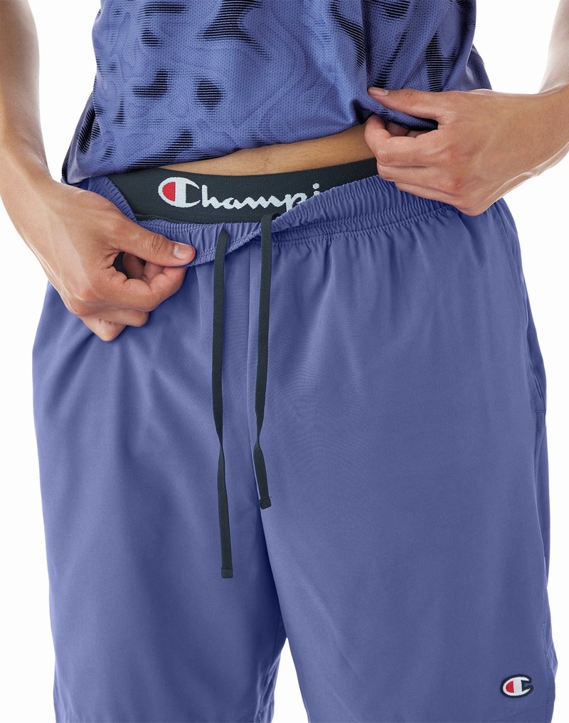 Men's Champio MVP with Total Support Pouch Shorts Blue | B6JK66