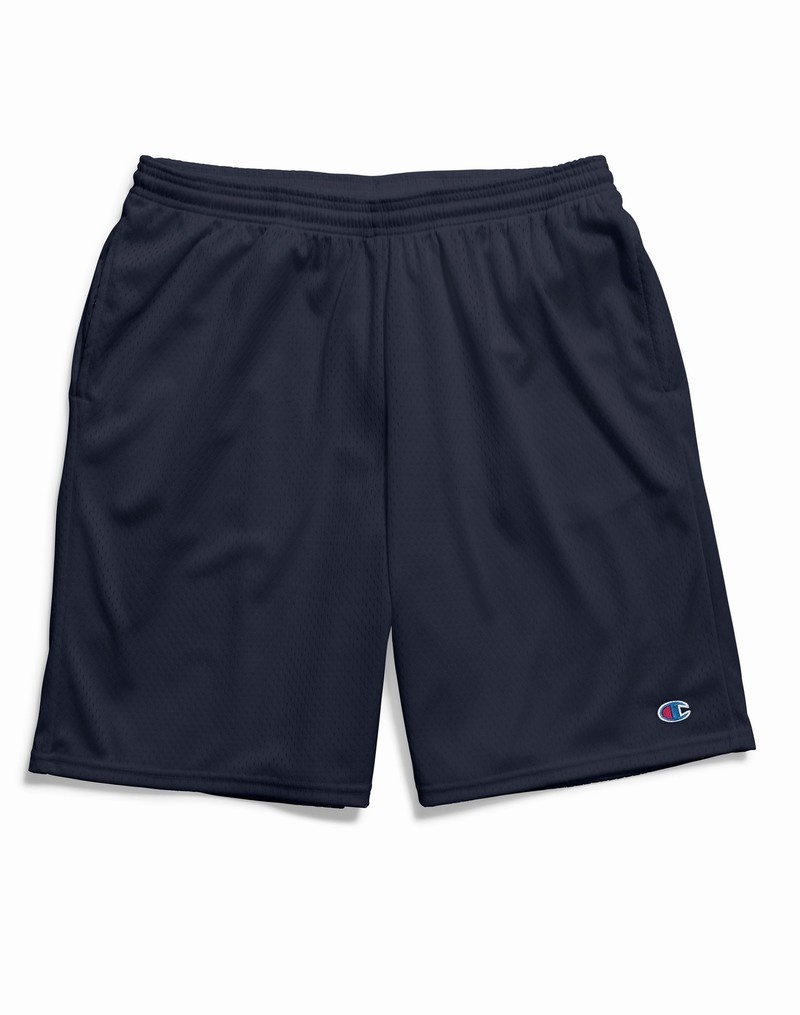 Men's Champio Mesh Shorts Navy | G3XY80