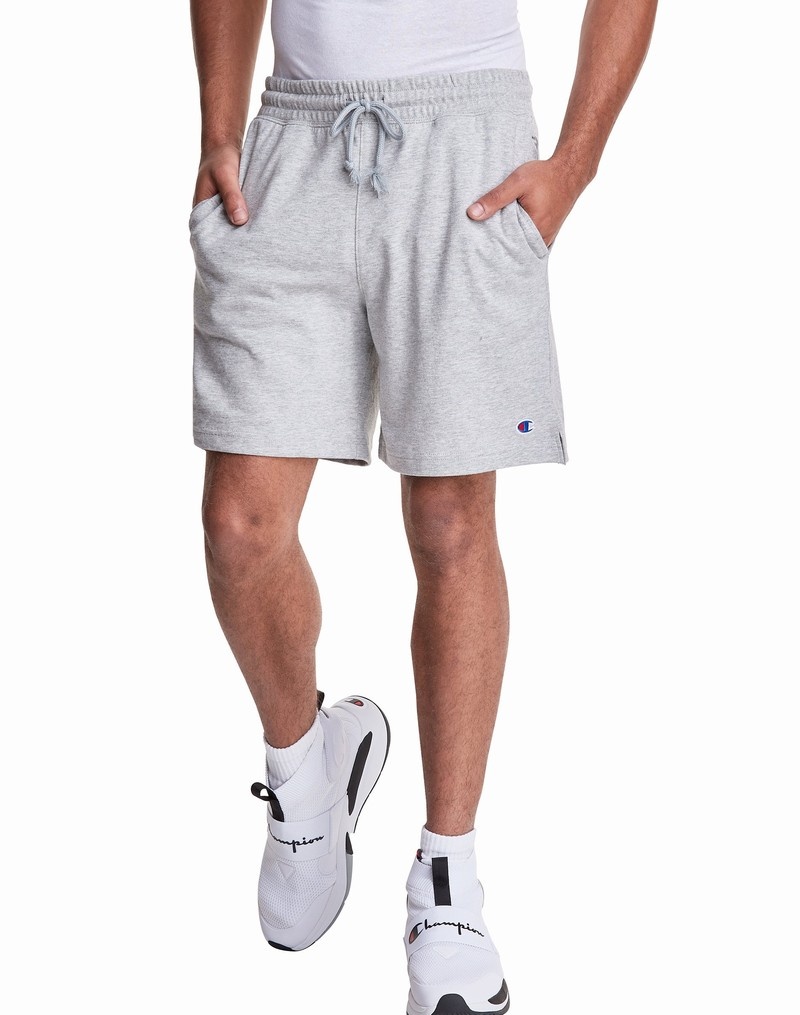 Men's Champio Middleweight Shorts Grey | W2XD97