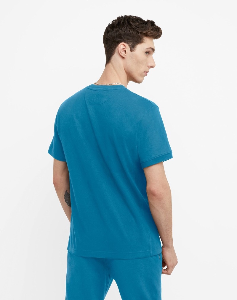 Men's Champio Midweight Reverse Weave T Shirts Turquoise | E6OJ78