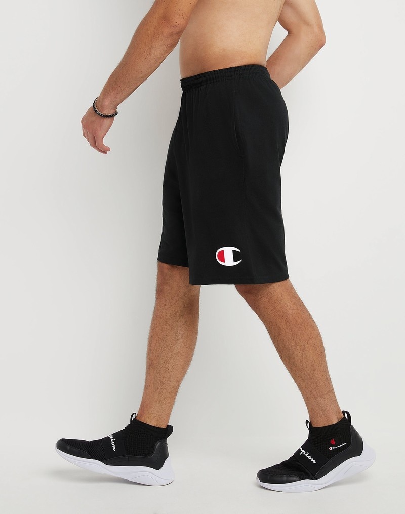 Men's Champio Powerblend Shorts Navy | V8OI60