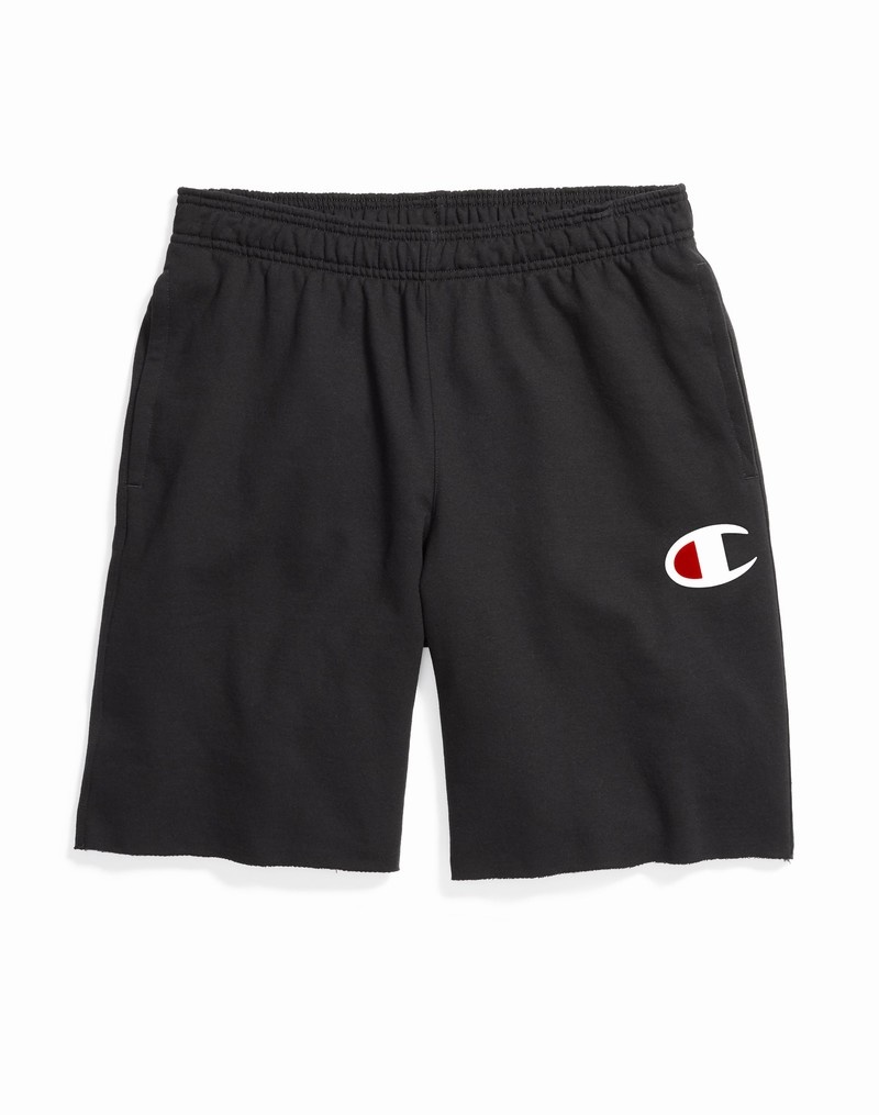 Men's Champio Powerblend Shorts Navy | V8OI60