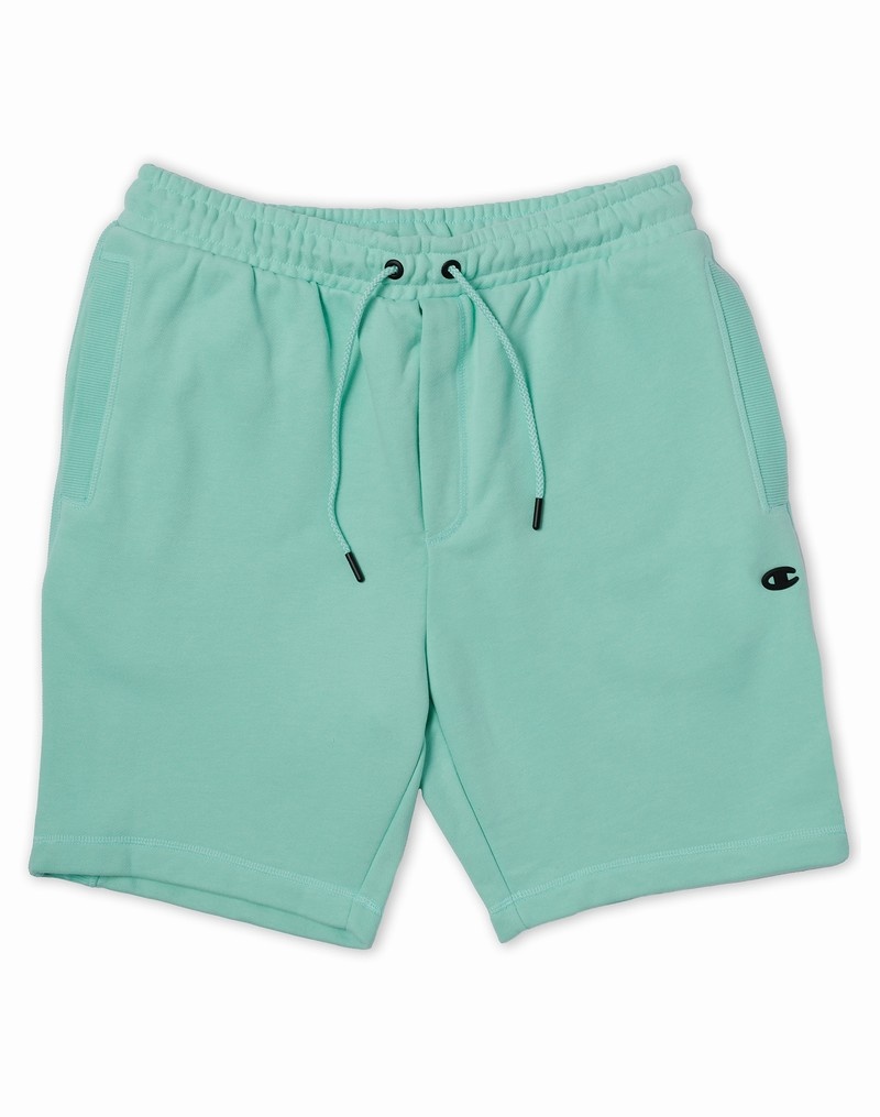 Men\'s Champio Premium Weave Shorts Green | W0JN55