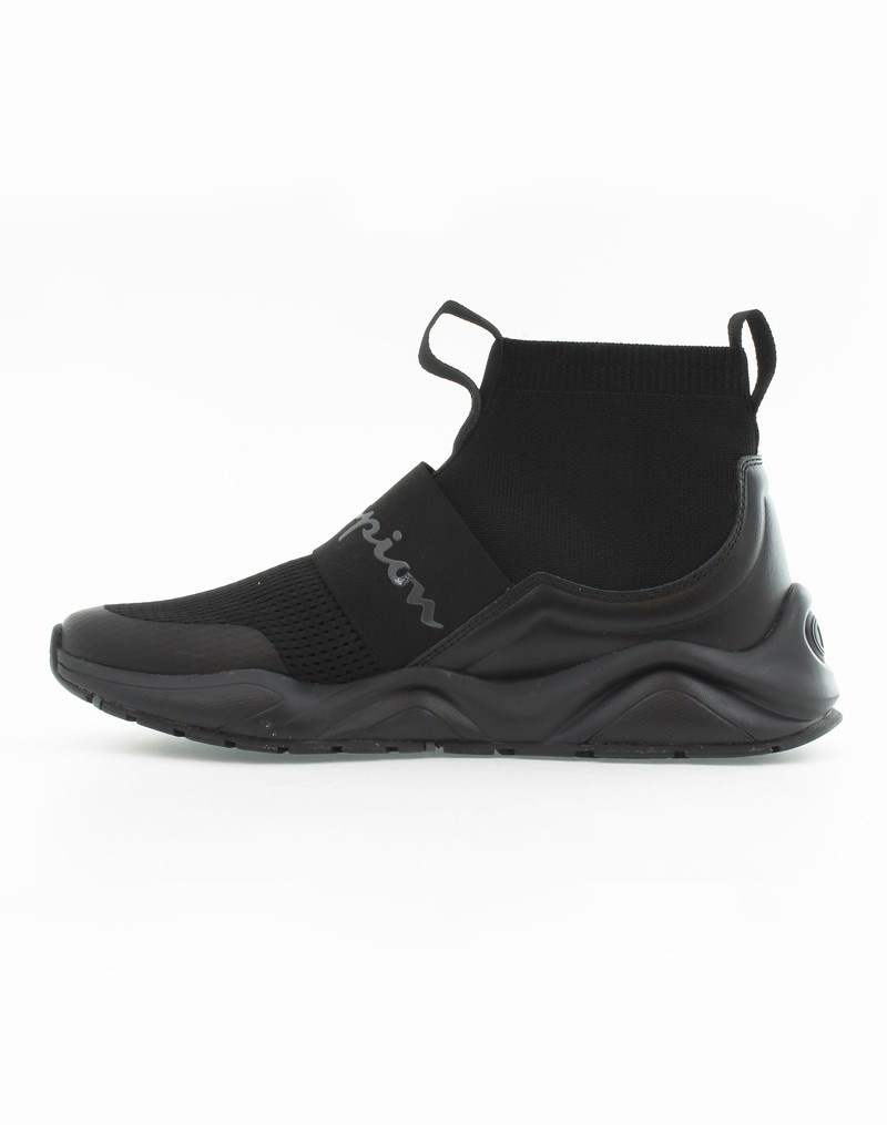 Men's Champio Rally Pro Sneakers Black | Y3IH70