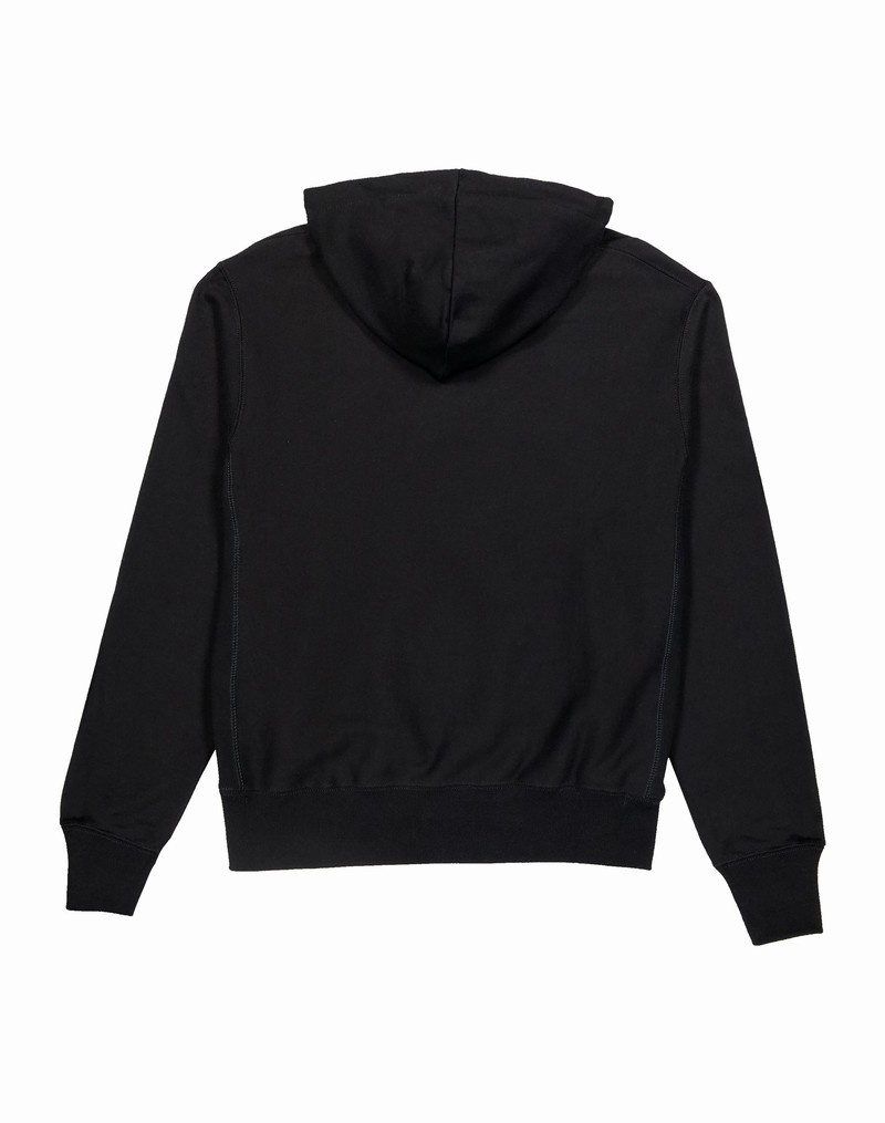 Men's Champio Reverse Weave Hoodie Black | H5YL74