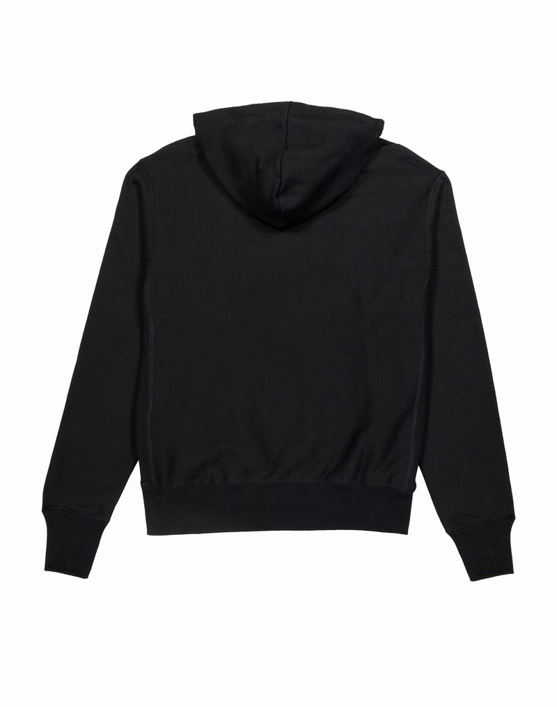 Men's Champio Reverse Weave Hoodie Black | M0BA55