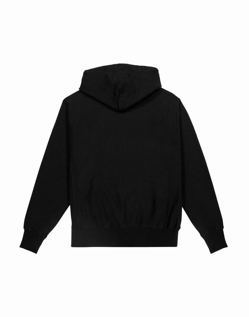 Men's Champio Reverse Weave Hoodie Black | S7MF35