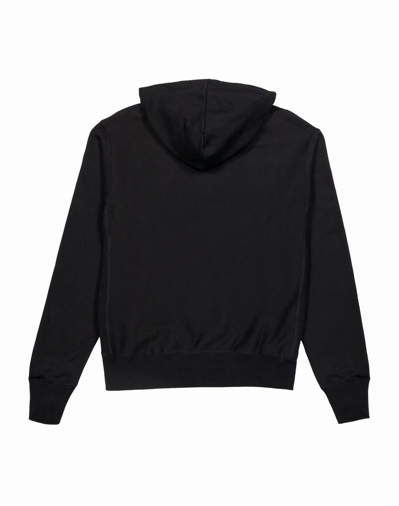 Men's Champio Reverse Weave Hoodie Black | O5DZ88