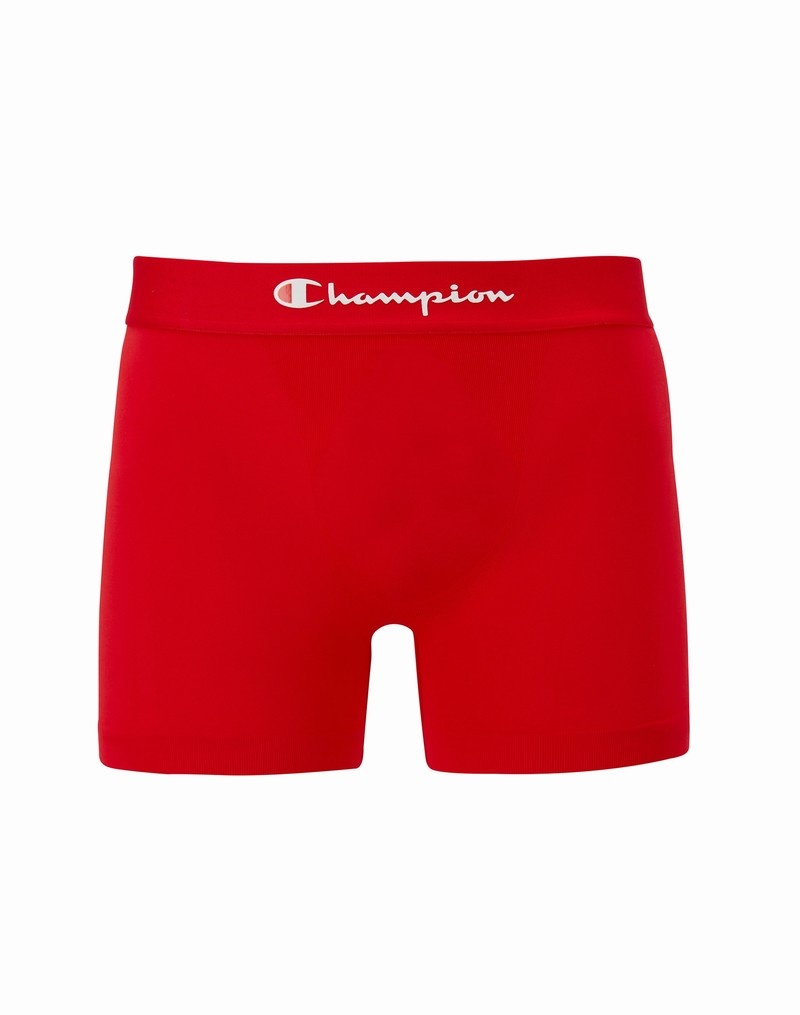 Men\'s Champio Seamless Briefs Red | B8TO08