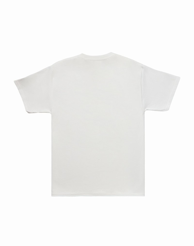 Men's Champio Short-Sleeve Graphic T Shirts White | E5ZI62