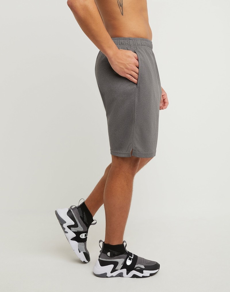 Men's Champio Sport Shorts Grey | Y5RK19