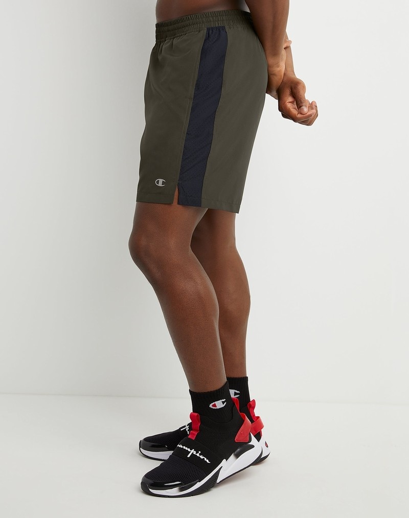 Men's Champio Sports Shorts Olive | L9IV07