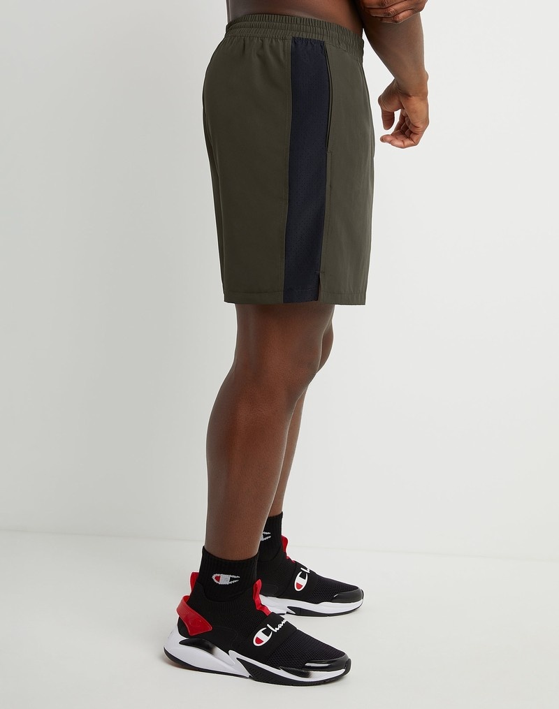 Men's Champio Sports Shorts Olive | L9IV07